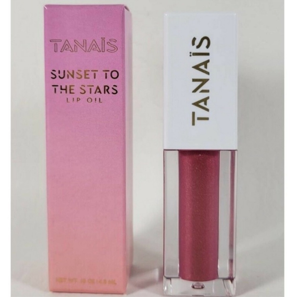 Tanais Sunset To The Stars Lip Oil Plumeria Petals .15 Oz 4.5 Ml Full Size new